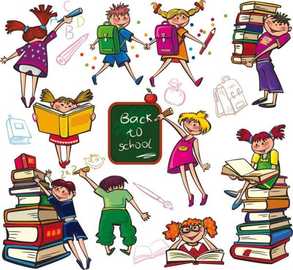 Free Cute Colorful Cartoon Boys And Girls 600x554 Free Cute Colorful Cartoon Boys And Girls