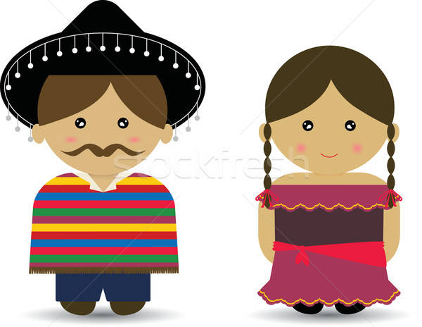 Mexican Boy Girl Vector Illustration Amy Lau 600x464 Mexican Boy Girl Vector Illustration Amy Lau