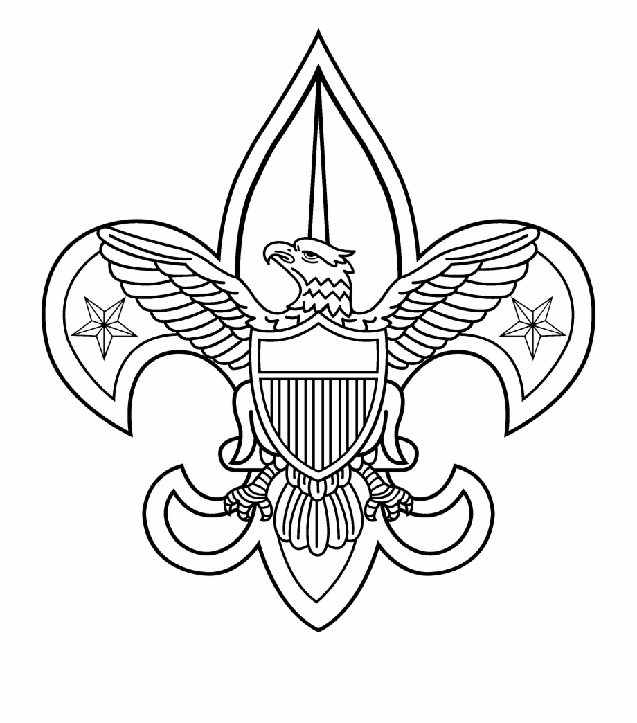 920x1044 Boy Scouts Logo Black And White