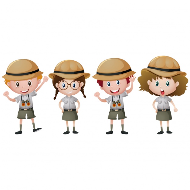 626x626 Boy And Girl Scouts Design Vector Free Download