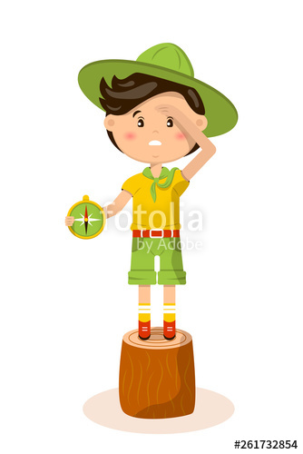 334x500 American Boy Scout Vector Illustration Stock Image And Royalty