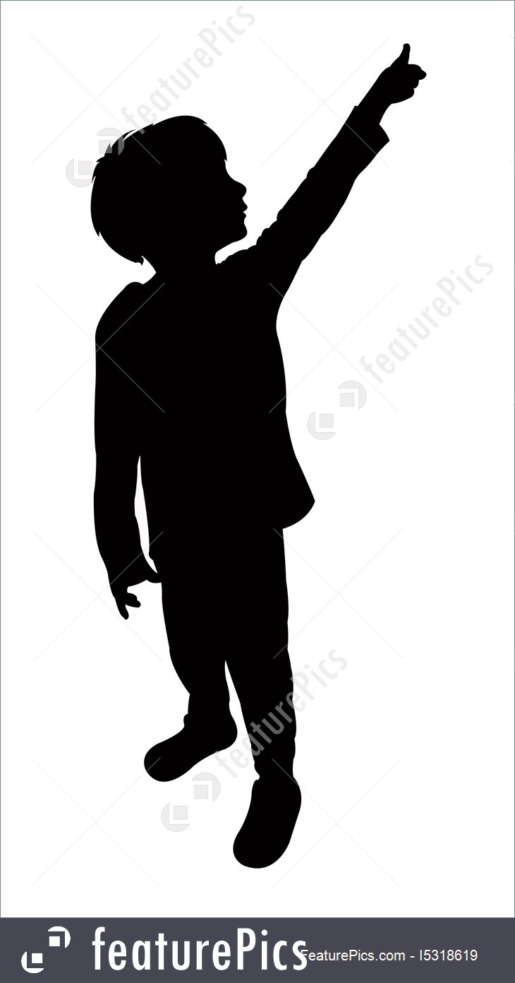730x1392 A Boy Body Silhouette Vector Stock Illustration