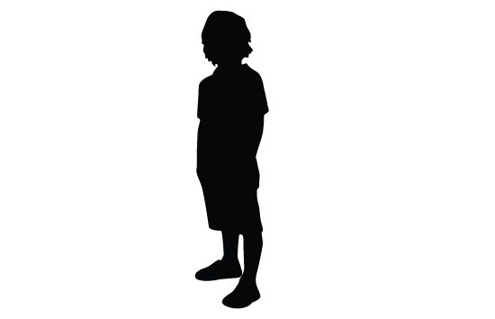 550x354 Kids Silhouette Vector Children Vector Graphics Kids