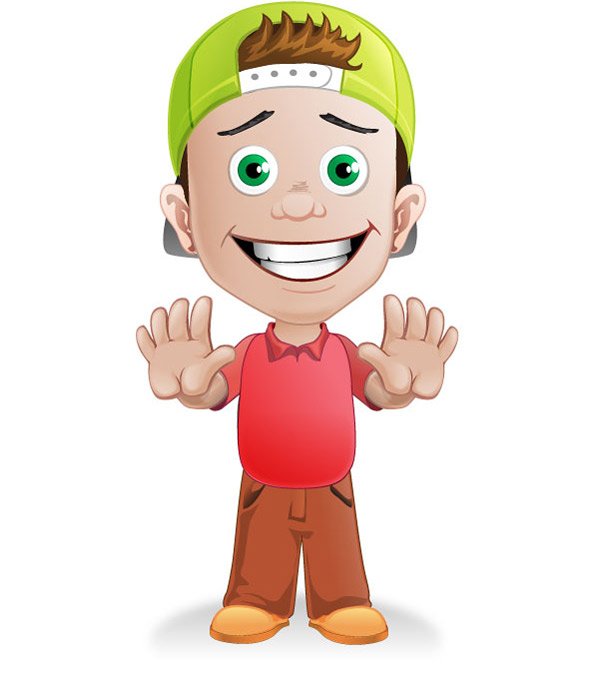594x685 Free Boy Vector Character With A Hat Files, Vectors Graphics