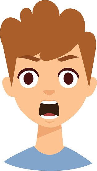 313x550 Surprised Boy Vector Illustration Stock Vectors