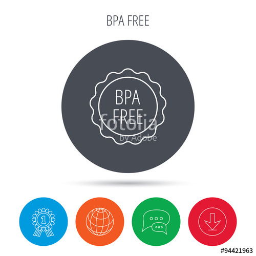 500x500 Bpa Free Icon Bisphenol Plastic Sign Stock Image And Royalty