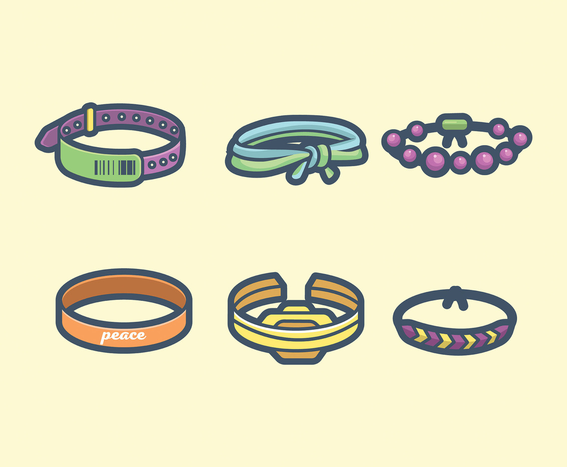 Bracelets Vector In Thick Line Design Vector Art Graphics 1136x936 Bracelets Vector In Thick Line Design Vector Art Graphics