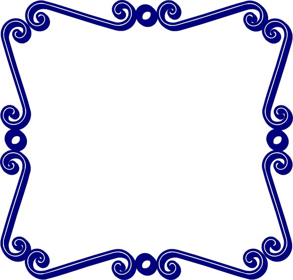 600x574 Blue Bracket Frame Clipart Free