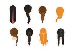 286x200 Braids Free Vector Art