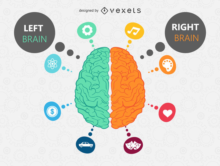 754x570 Brain Illustration With Icons