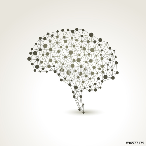 500x500 Creative Concept Of The Human Brain, Vector Illustration Stock