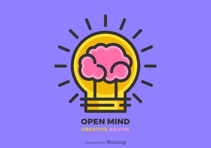 Creative Brain Idea And Light Bulb Vector Flat Line Design 700x490 Creative Brain Idea And Light Bulb Vector Flat Line Design
