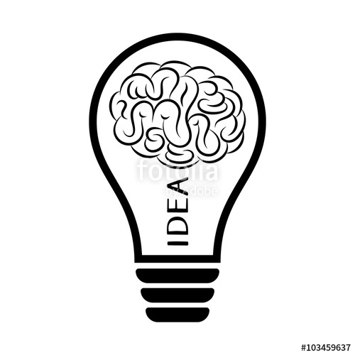 Light Bulb With Brain Illustration Stock Image And Royalty Free 500x500 Light Bulb With Brain Illustration Stock Image And Royalty Free