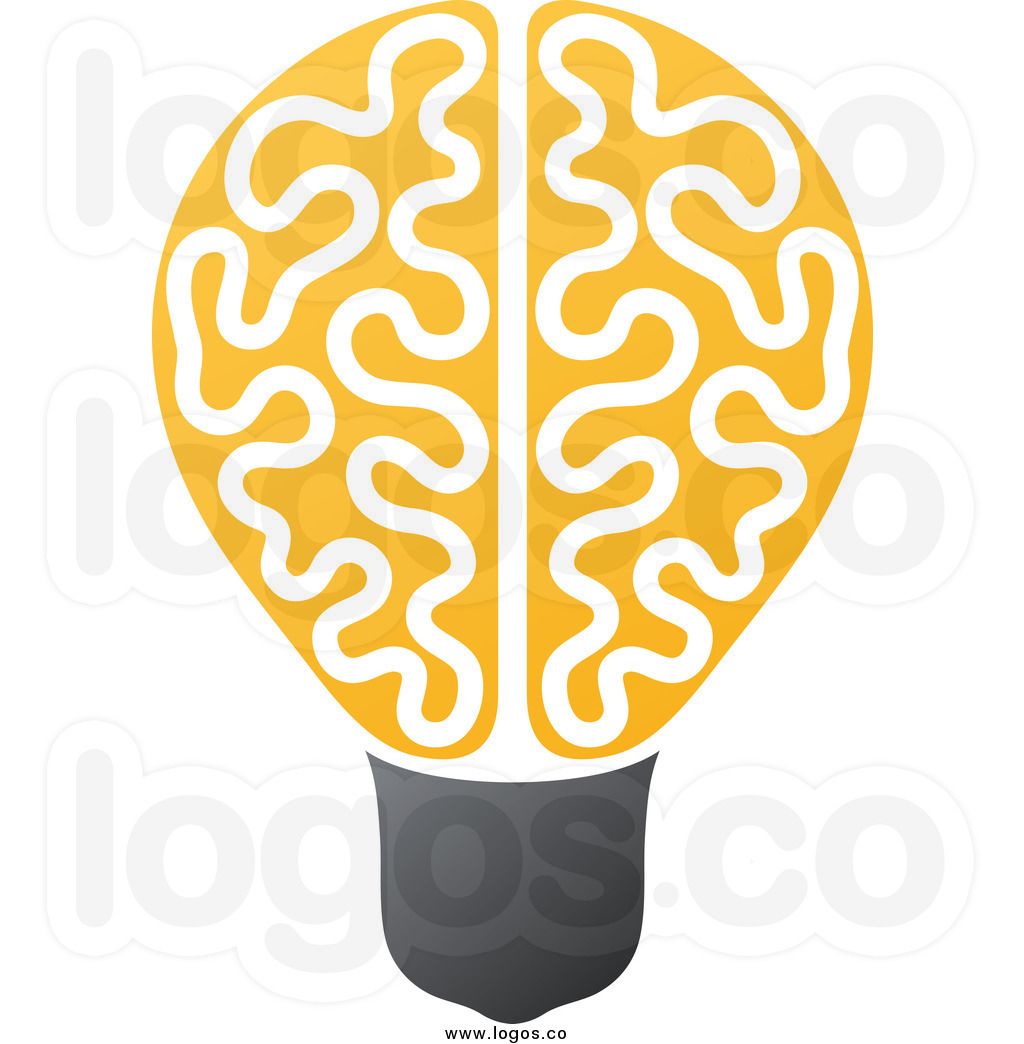 Royalty Free Clip Art Vector Logo Of A Yellow Brain Light Bulb 1024x1044 Royalty Free Clip Art Vector Logo Of A Yellow Brain Light Bulb