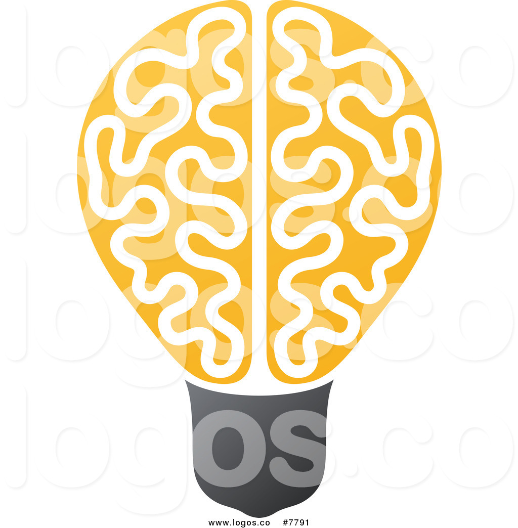 Royalty Free Clip Art Vector Logo Of A Yellow Brain Light Bulb 1024x1044 Royalty Free Clip Art Vector Logo Of A Yellow Brain Light Bulb