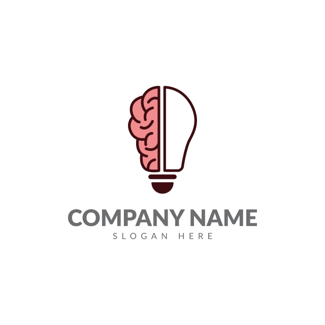 Creative Idea Logo With Light Bulb And Brain Logo Vector Deign 640x640 Creative Idea Logo With Light Bulb And Brain Logo Vector Deign
