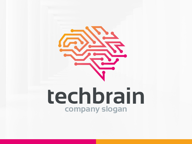 Tech Brain Logo Template 800x600 Tech Brain Logo Template
