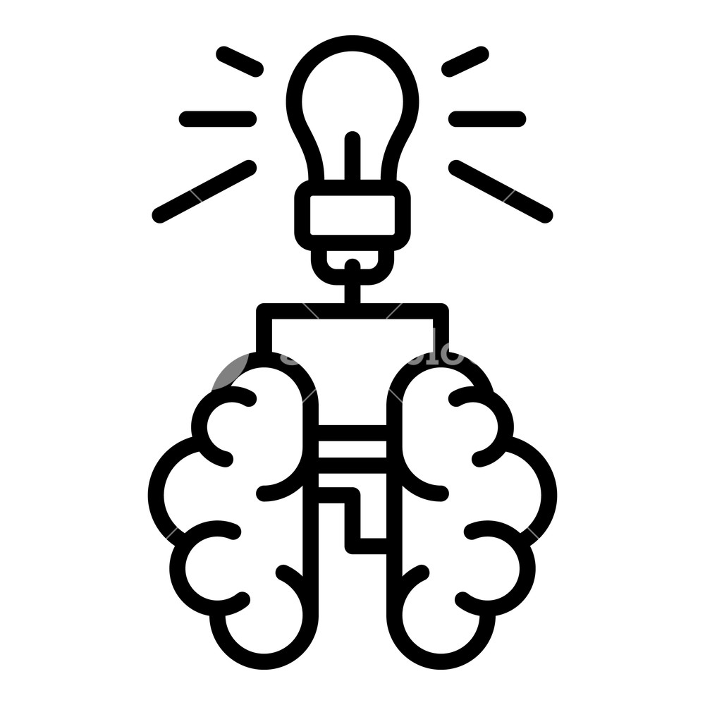 Brain Outline Vector