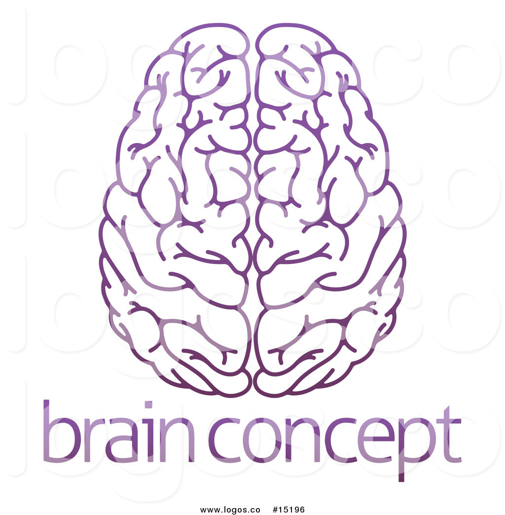 1024x1044 Royalty Free Vector Logo Of A Purple Brain Outline Concept