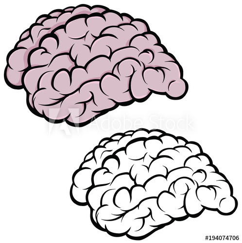 498x500 Brain Silhouette Vector Icons