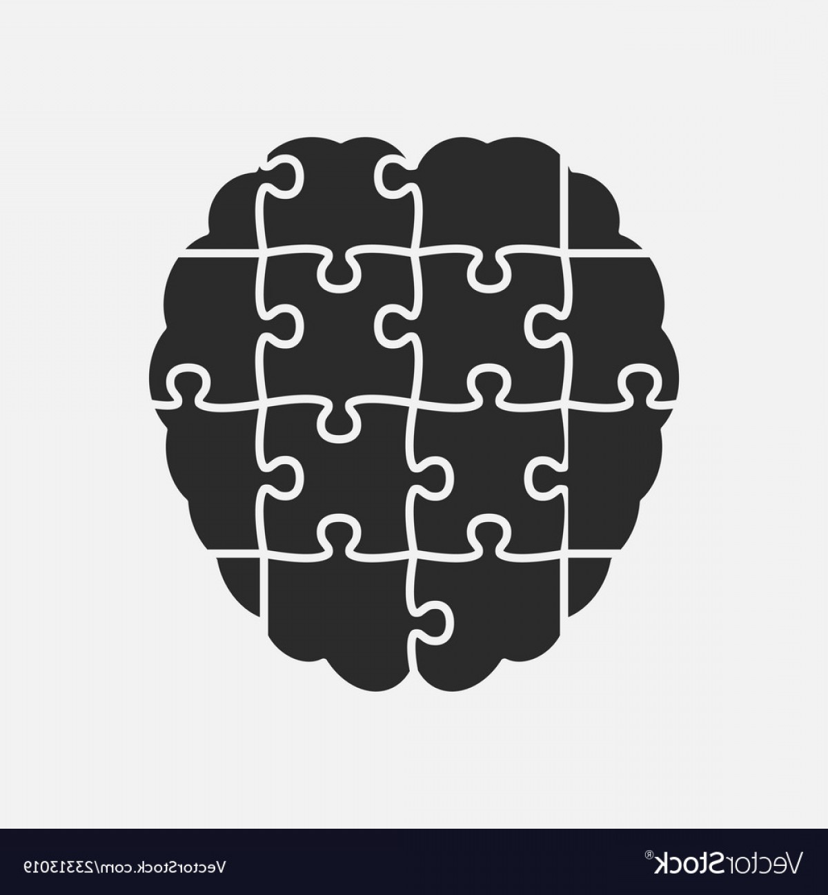 1200x1296 Puzzle Pieces Silhouette Brain Jigsaw Puzzle Brain Vector