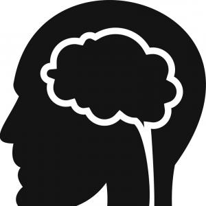 300x300 Silhouette Head With The Brain Vector Geekchicpro