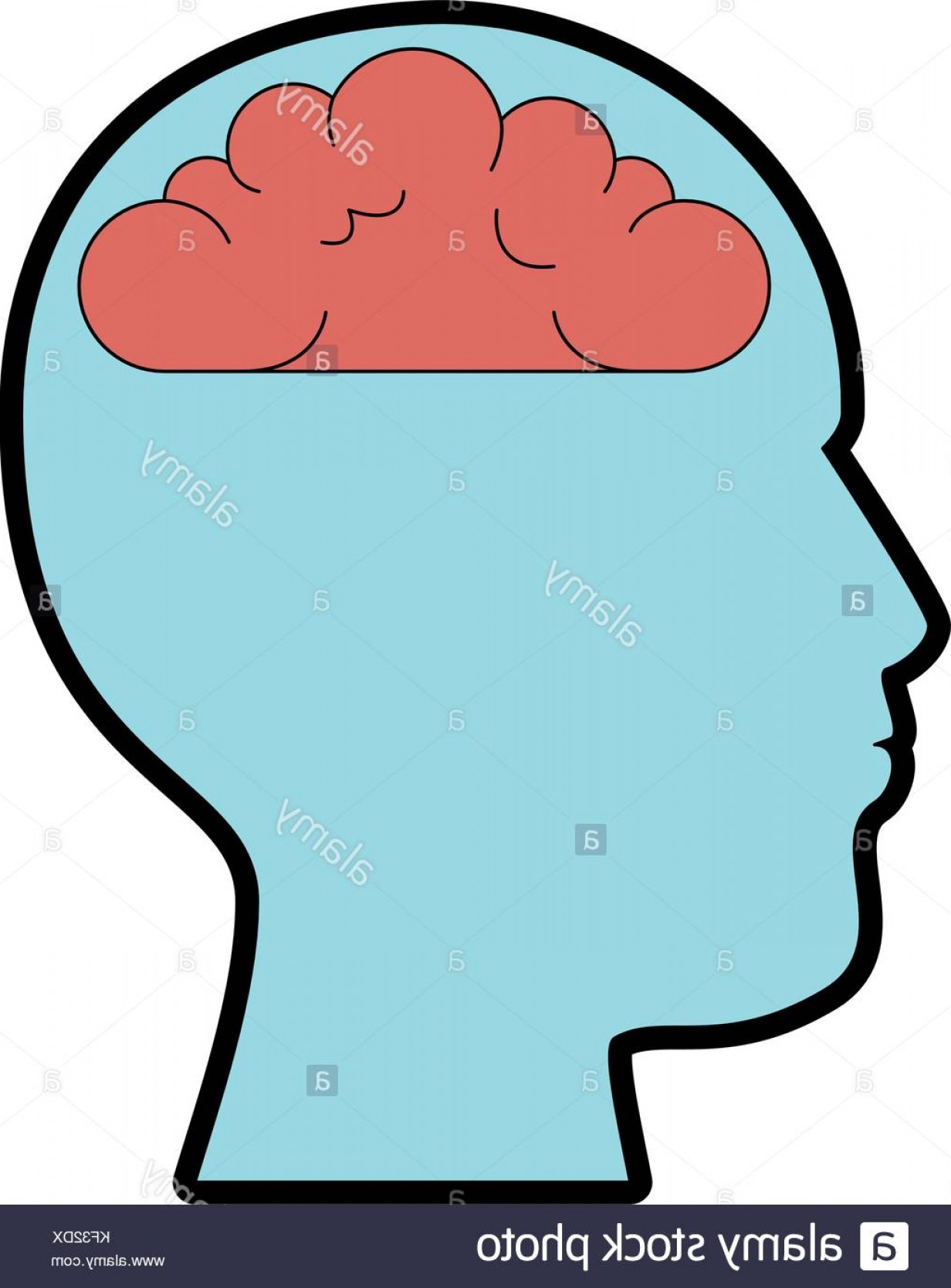 Brain Silhouette Vector at Vectorified.com | Collection of Brain ...