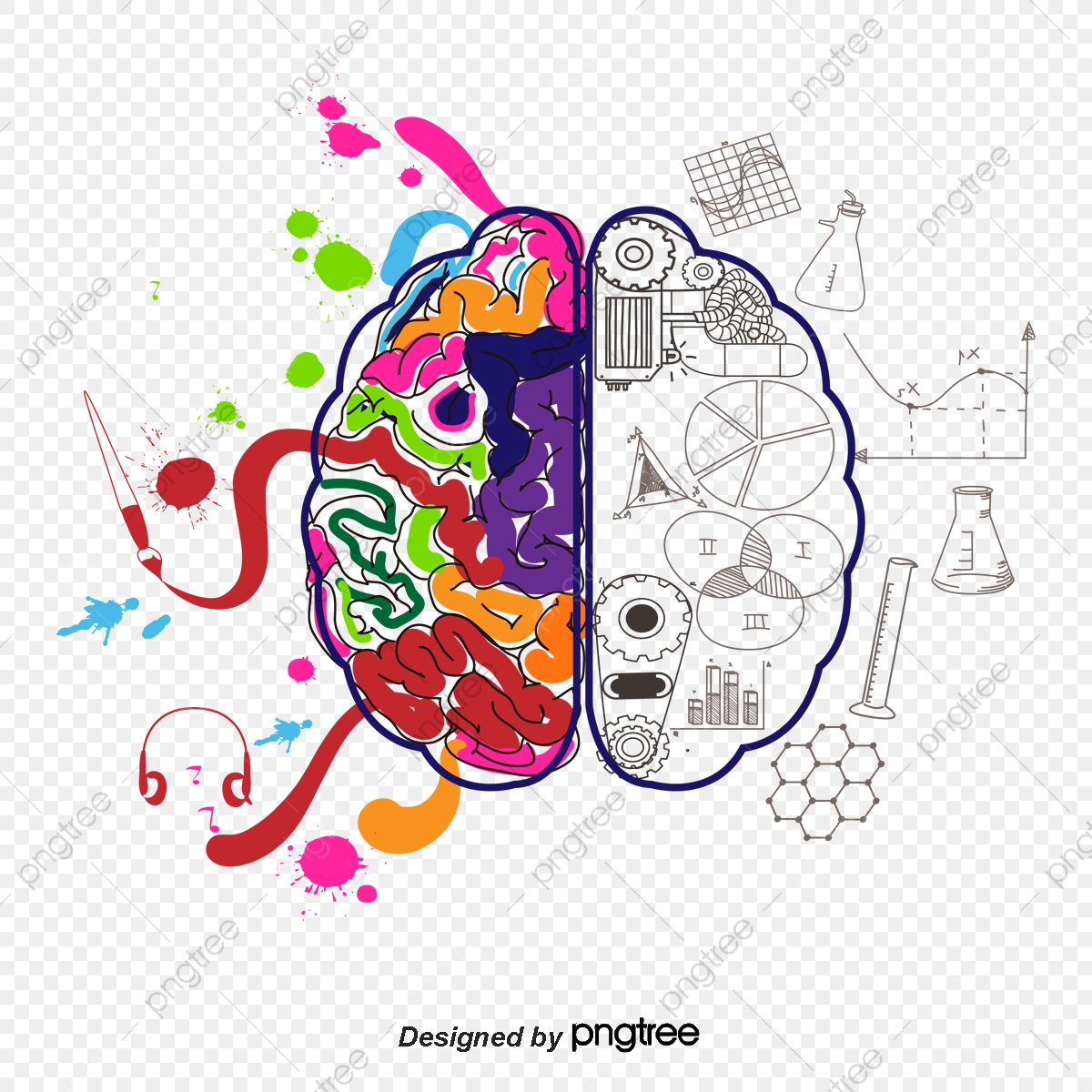 1200x1200 Vector Color Brain Machinery, Color Vector, Brain Vector