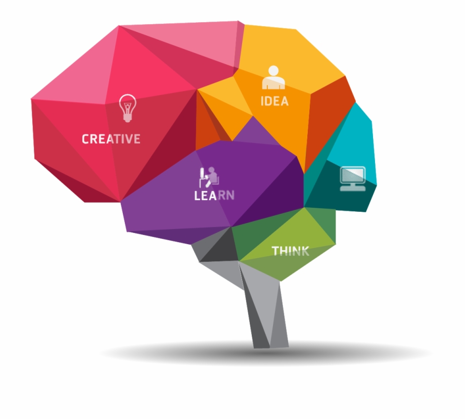 920x829 Brain Vector Polygon