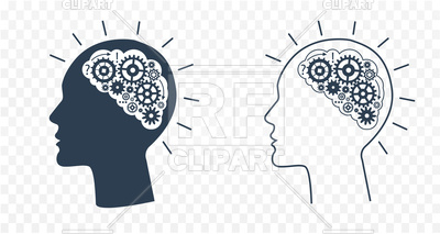 400x213 Heads With Gears In Brain Vector Image Of Conceptual Rodnikovay