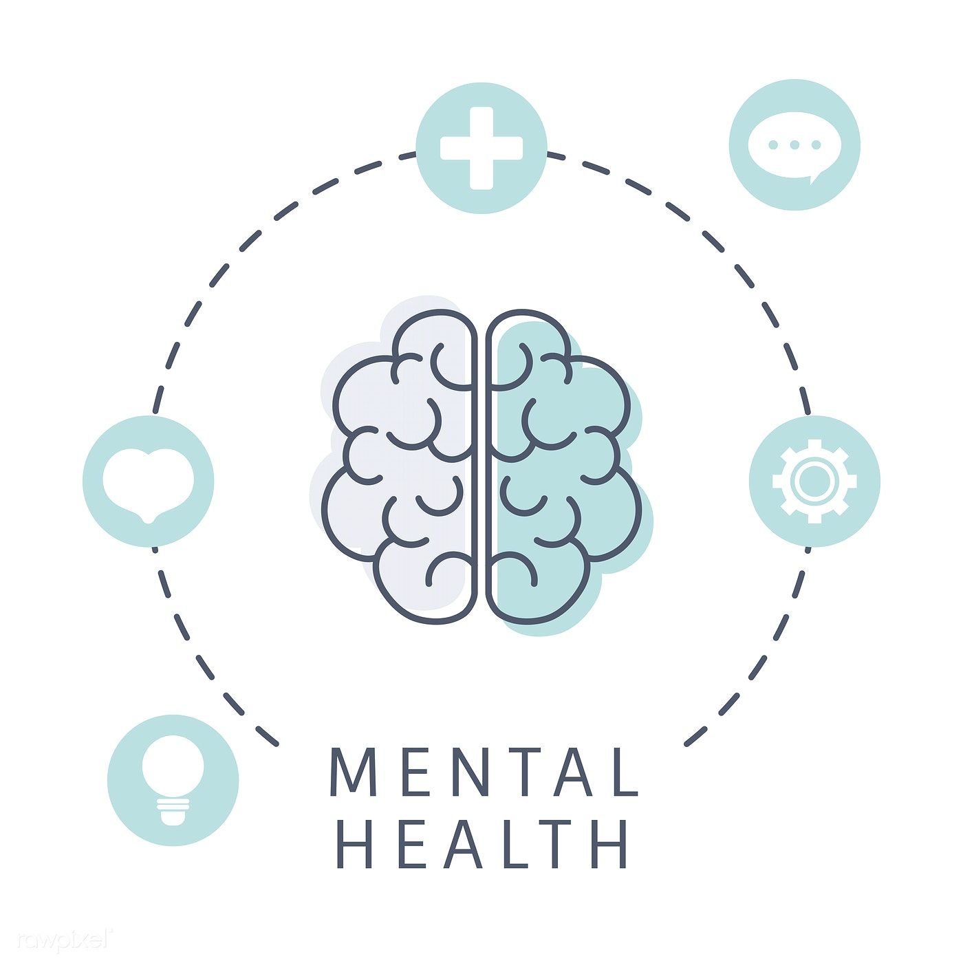 1400x1400 Mental Health Understanding The Brain Vector Free Image