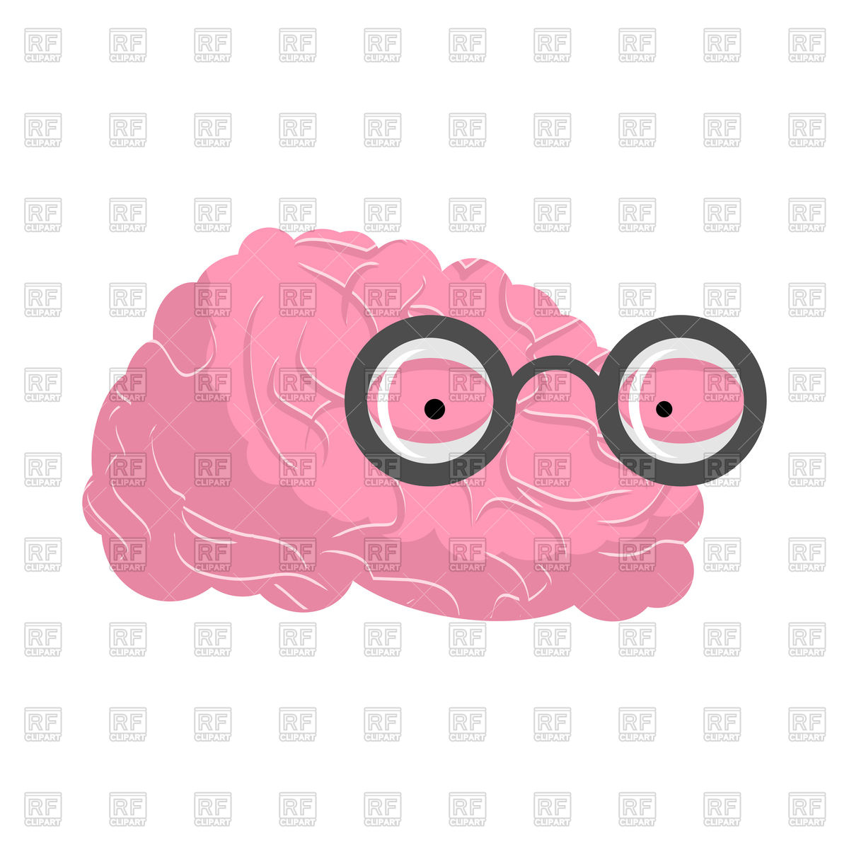1200x1200 Brain With Glasses
