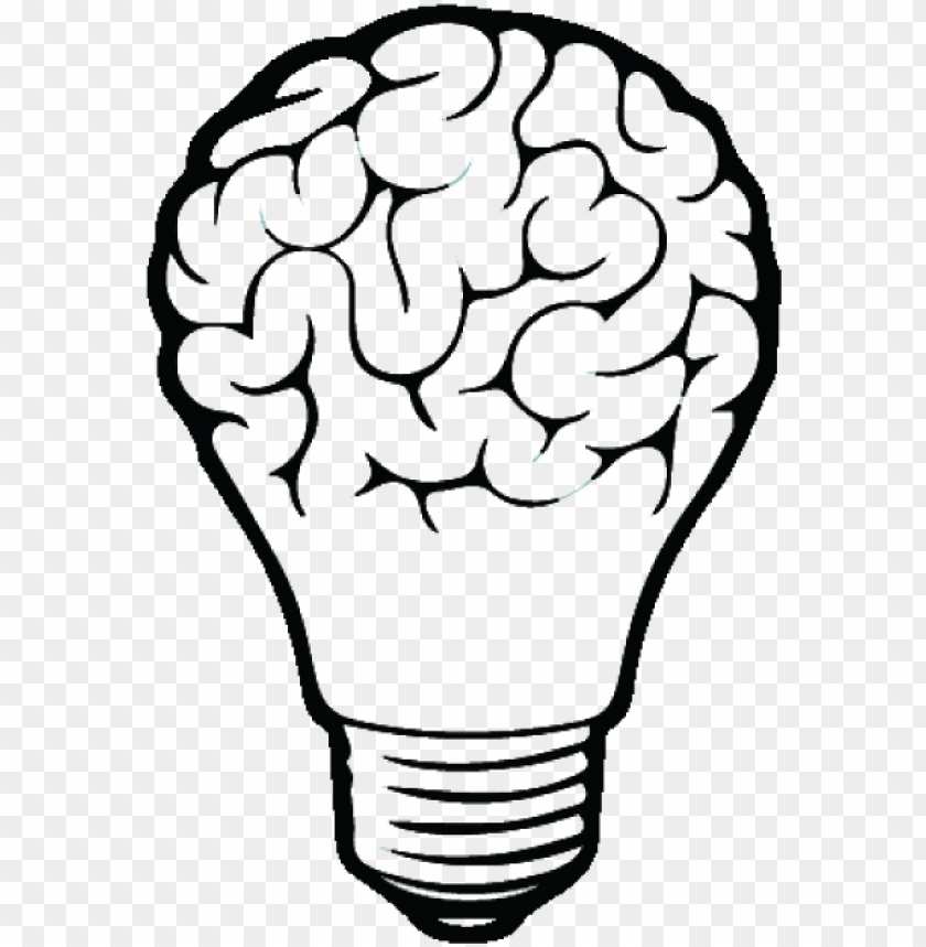 Incandescent Light Bulb Drawing Brain 840x859 Incandescent Light Bulb Drawing Brain