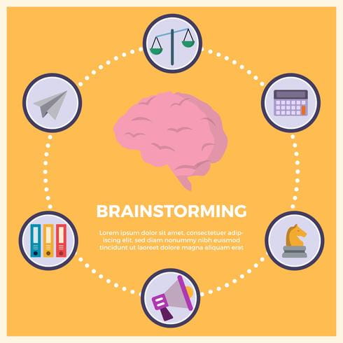 490x490 Brainstorming Vector Illustration Free