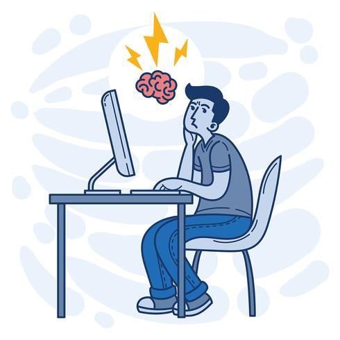 490x490 Brainstorming Vector Illustration