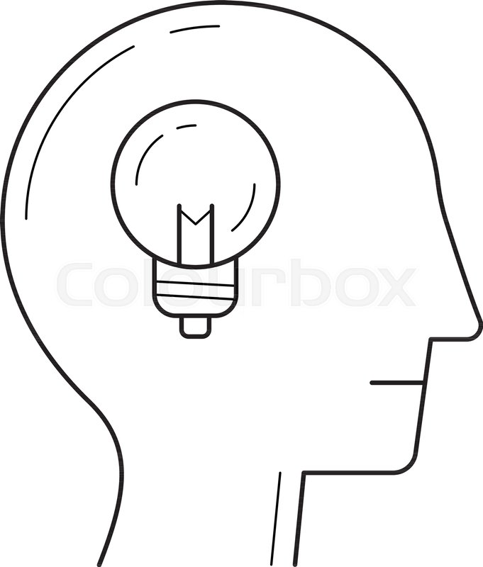 681x800 Brainstorming Vector Line Icon Stock Vector Colourbox