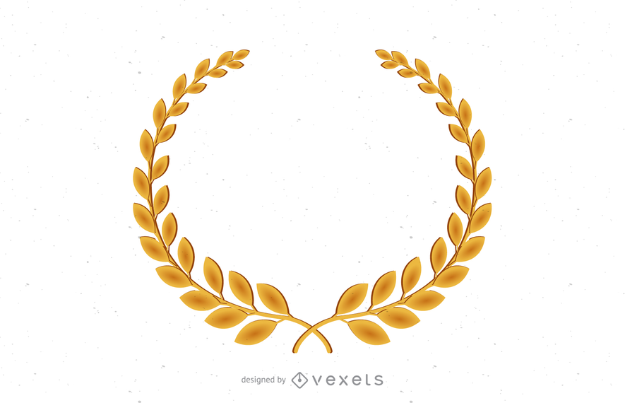 885x570 Golden Olive Branch Vector