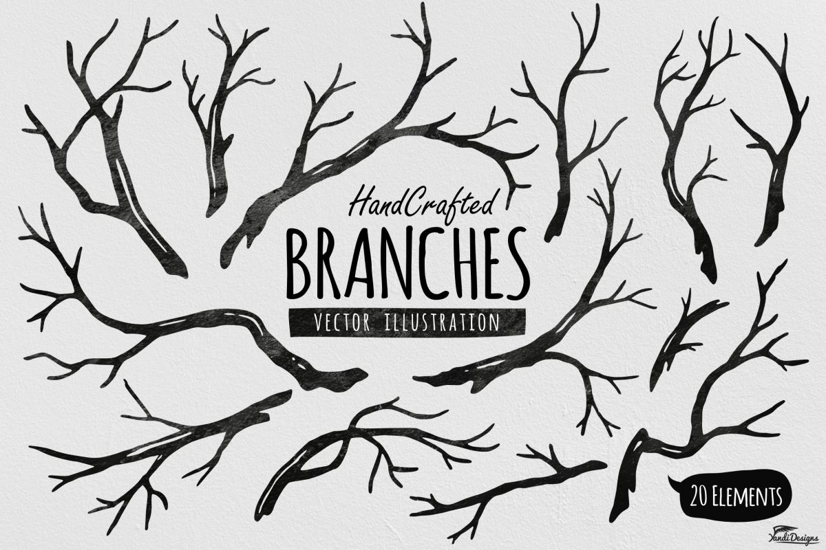 1200x800 Hand Crafted Tree Branches Vector