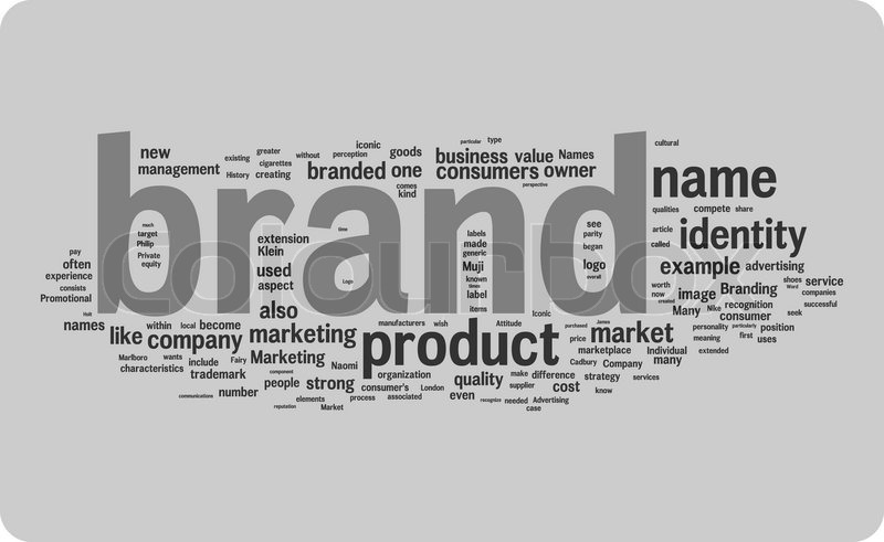 800x491 Brand Word Cloud Illustration Stock Vector Colourbox