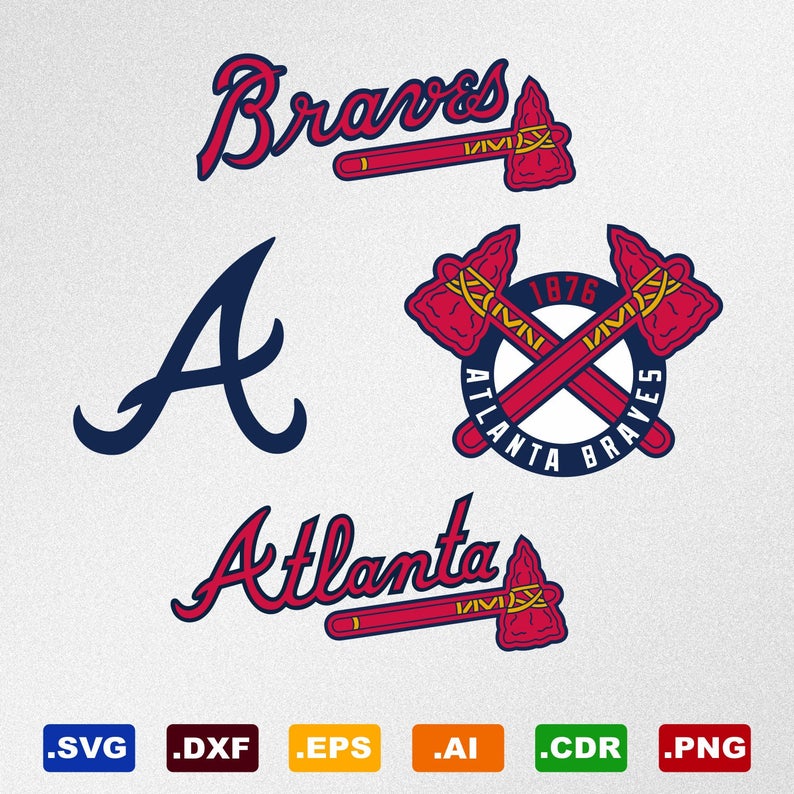 794x794 Atlanta Braves Dxf Cdr Vector For Etsy
