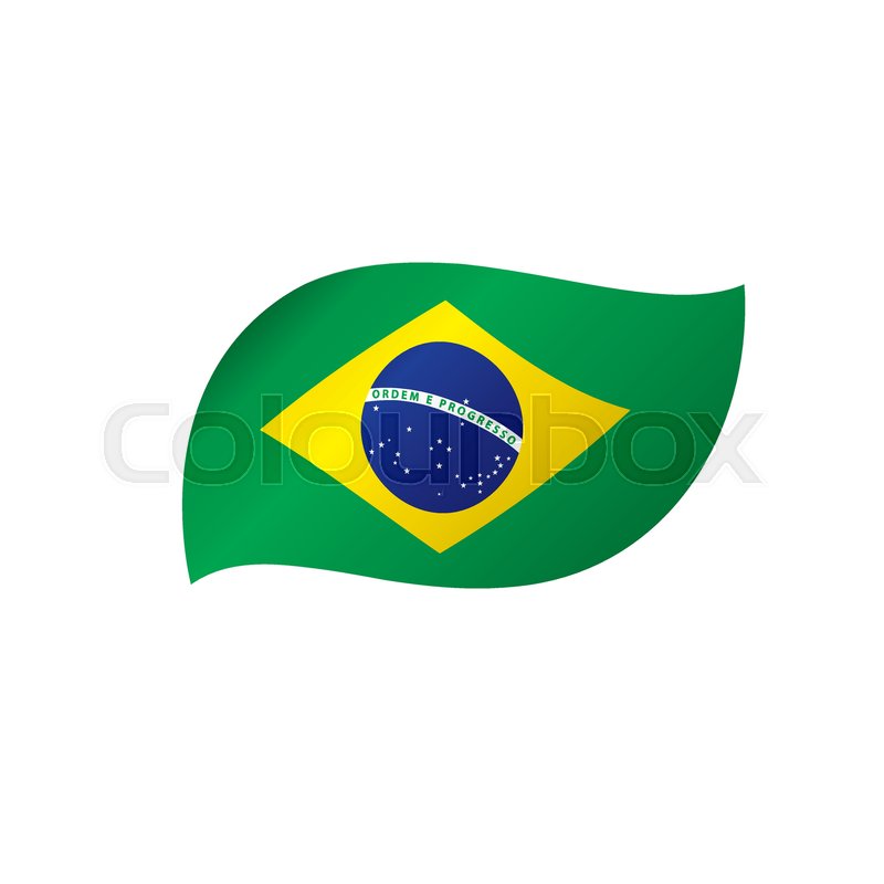 800x800 Brazil Flag, Vector Illustration On A Stock Vector Colourbox