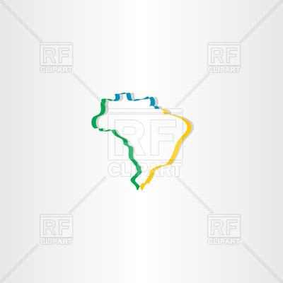 400x400 Brazil Map Icon Vector Image Of Signs, Symbols, Maps Blaskorizov