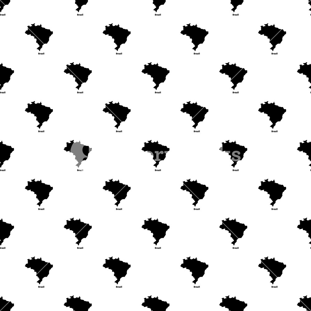 1000x1000 Brazil Map Icon Simple Illustration Of Brazil Map Vector Icon