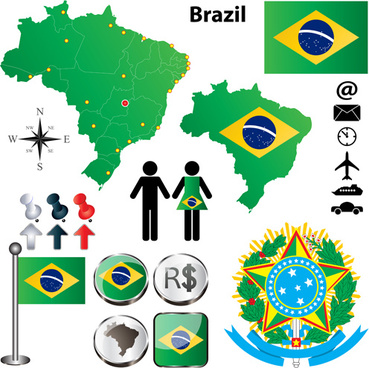 369x368 Brazil Map Vector Free Vector Download