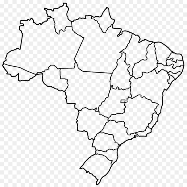 600x600 Flag Of Brazil Blank Map Vector Map
