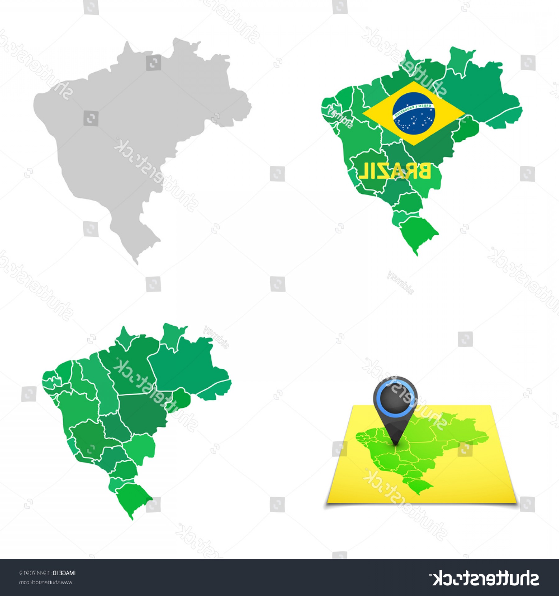 1800x1920 Flat Simple Brazil Map Vector Background Studiogrfx