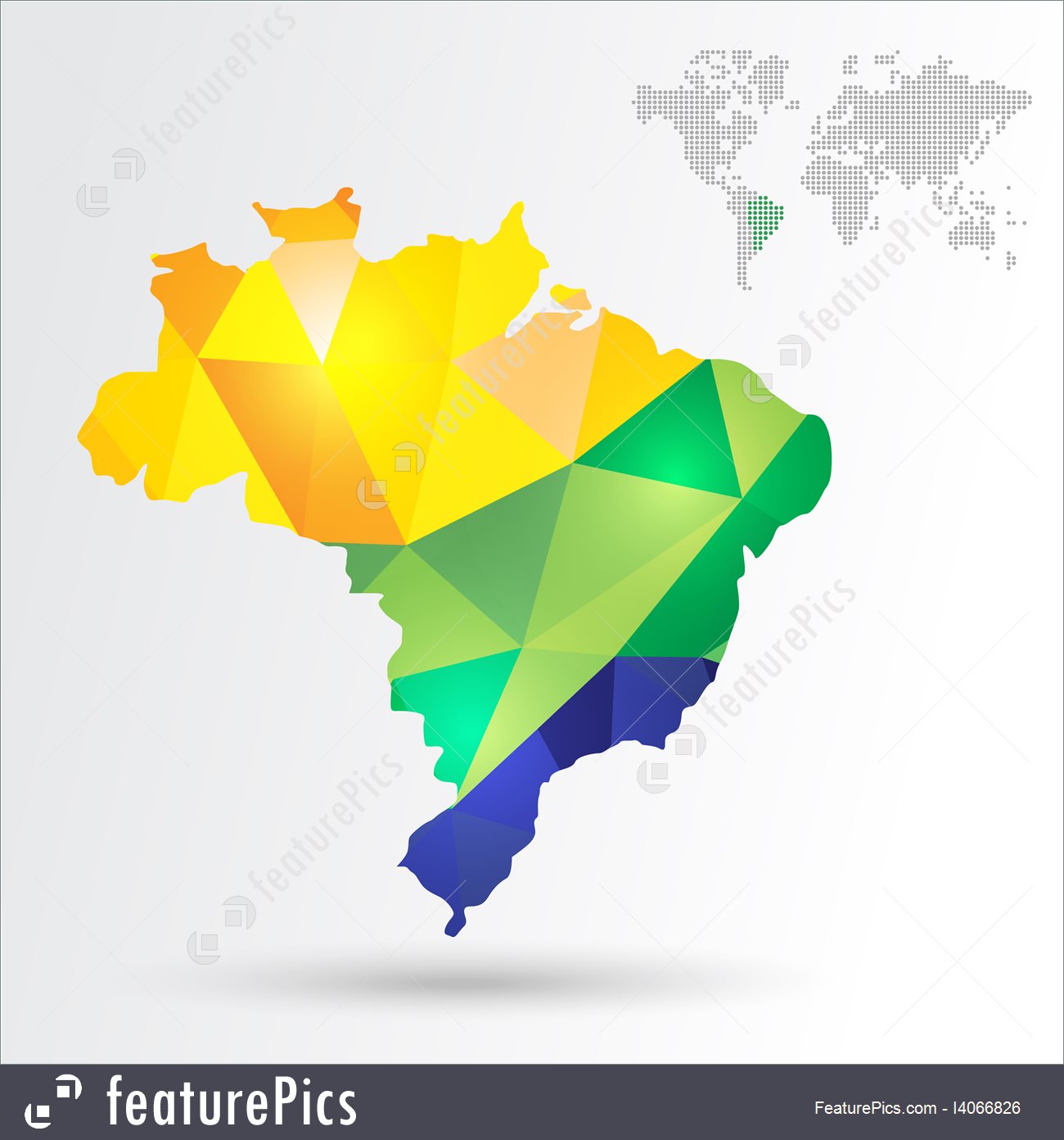 1300x1392 Infographic Brazil Map Illustration
