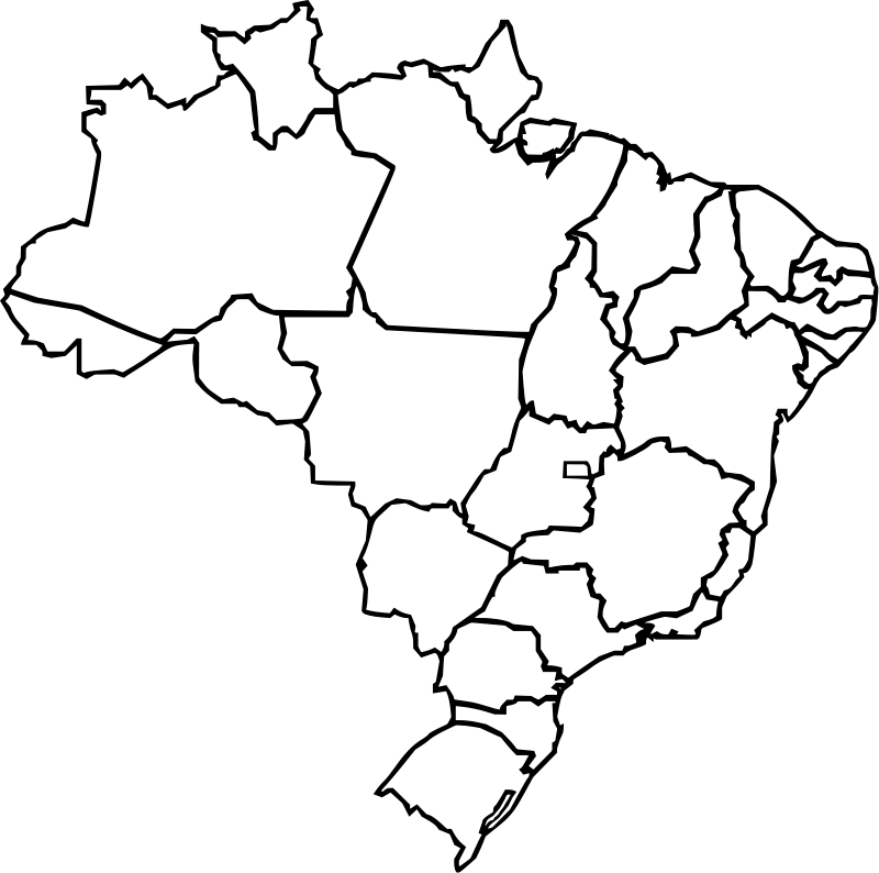 800x794 Map Of Brazil