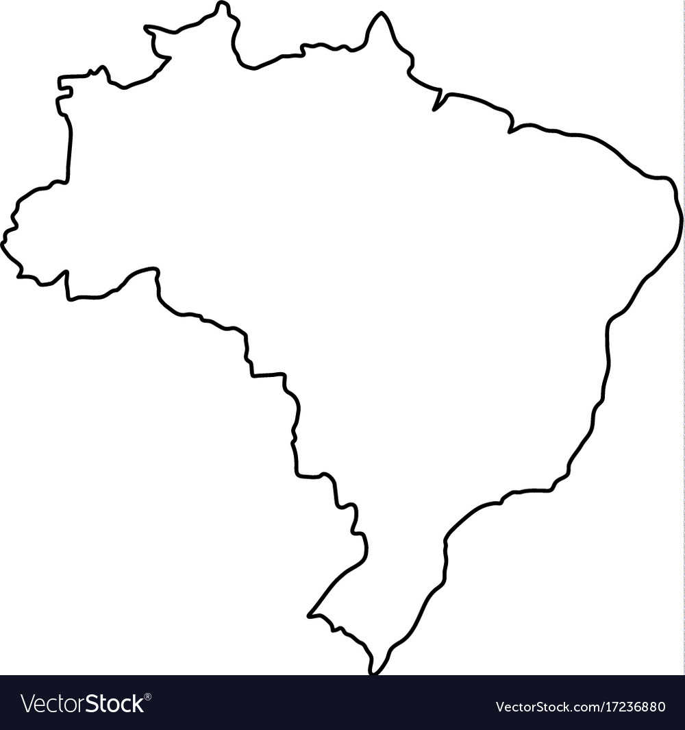 Brazil Map Vector at Collection of Brazil Map Vector