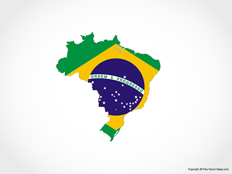 460x345 Vector Maps Of Brazil Free Vector Maps